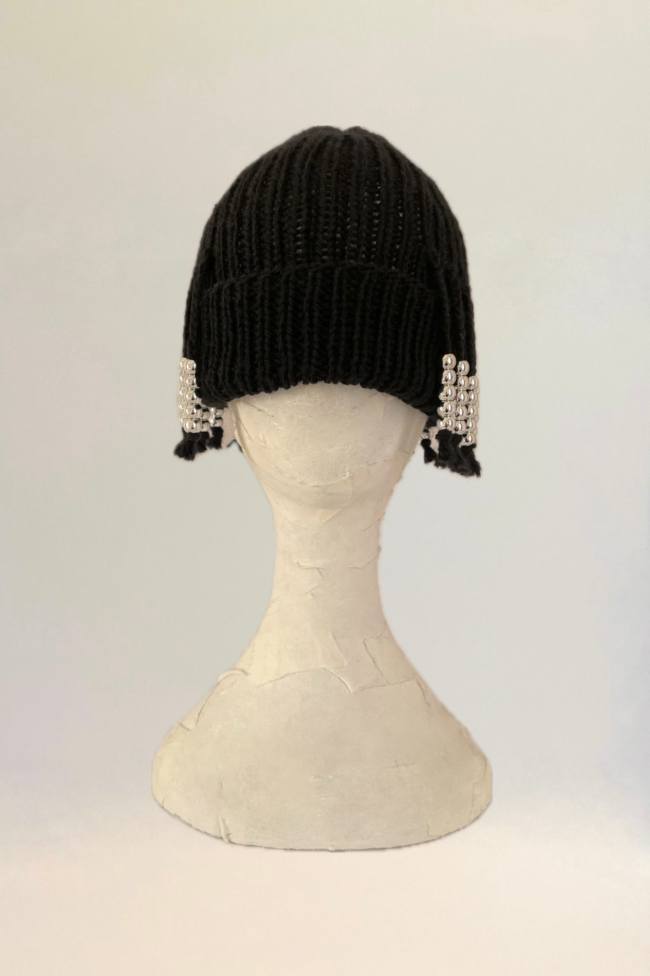 Silver Beads Beanie