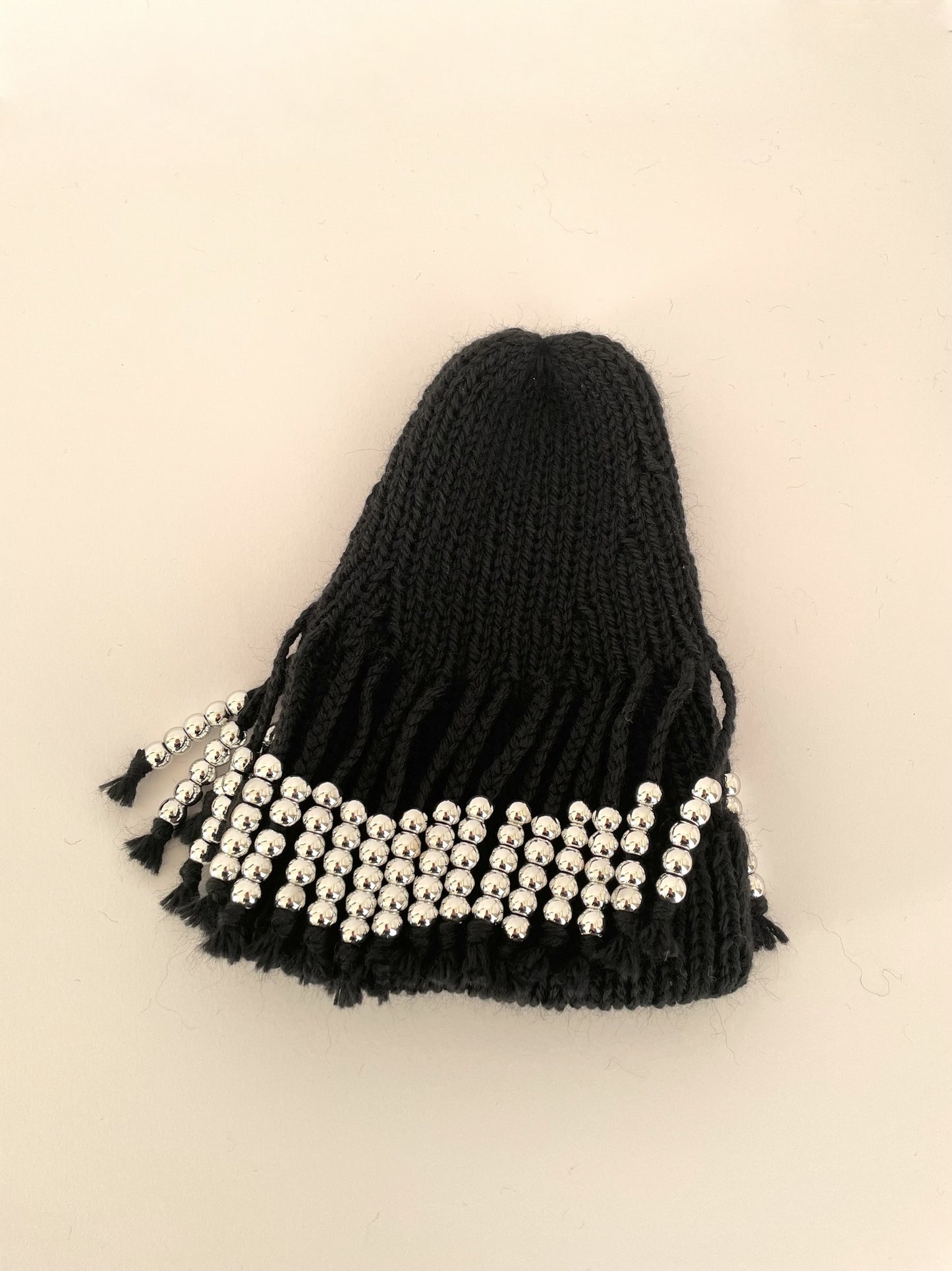 Silver Beads Beanie