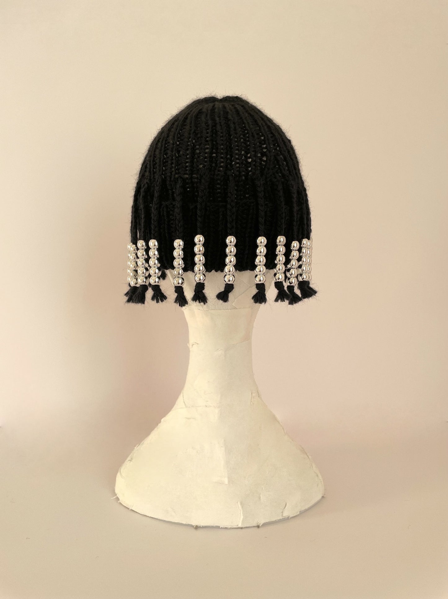 Silver Beads Beanie