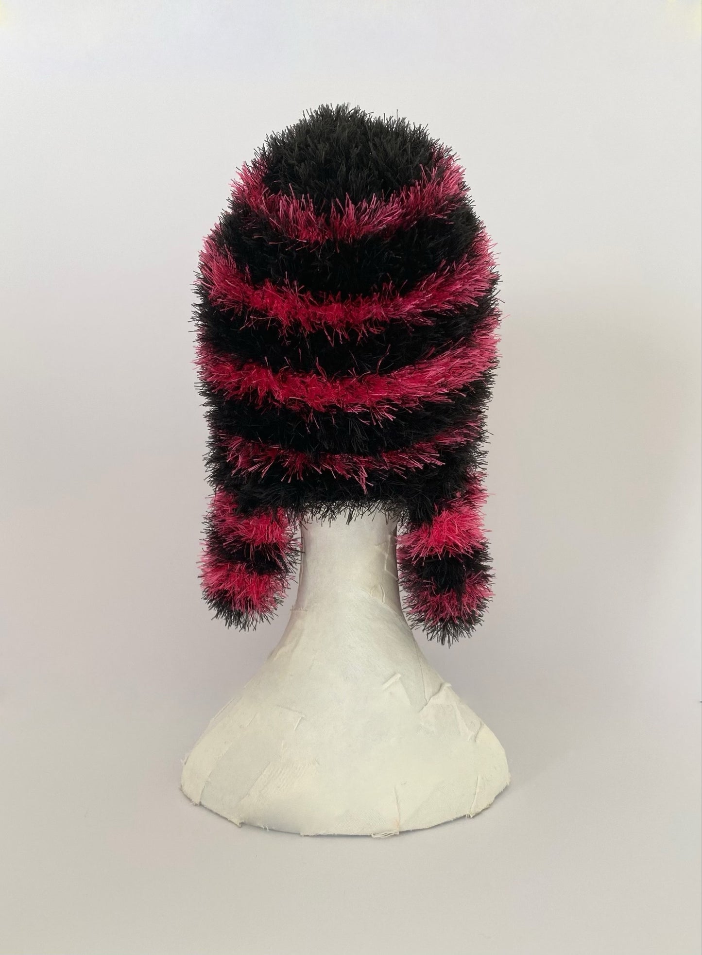 2WAY Earflap Beanie 【PINK-BLACK】