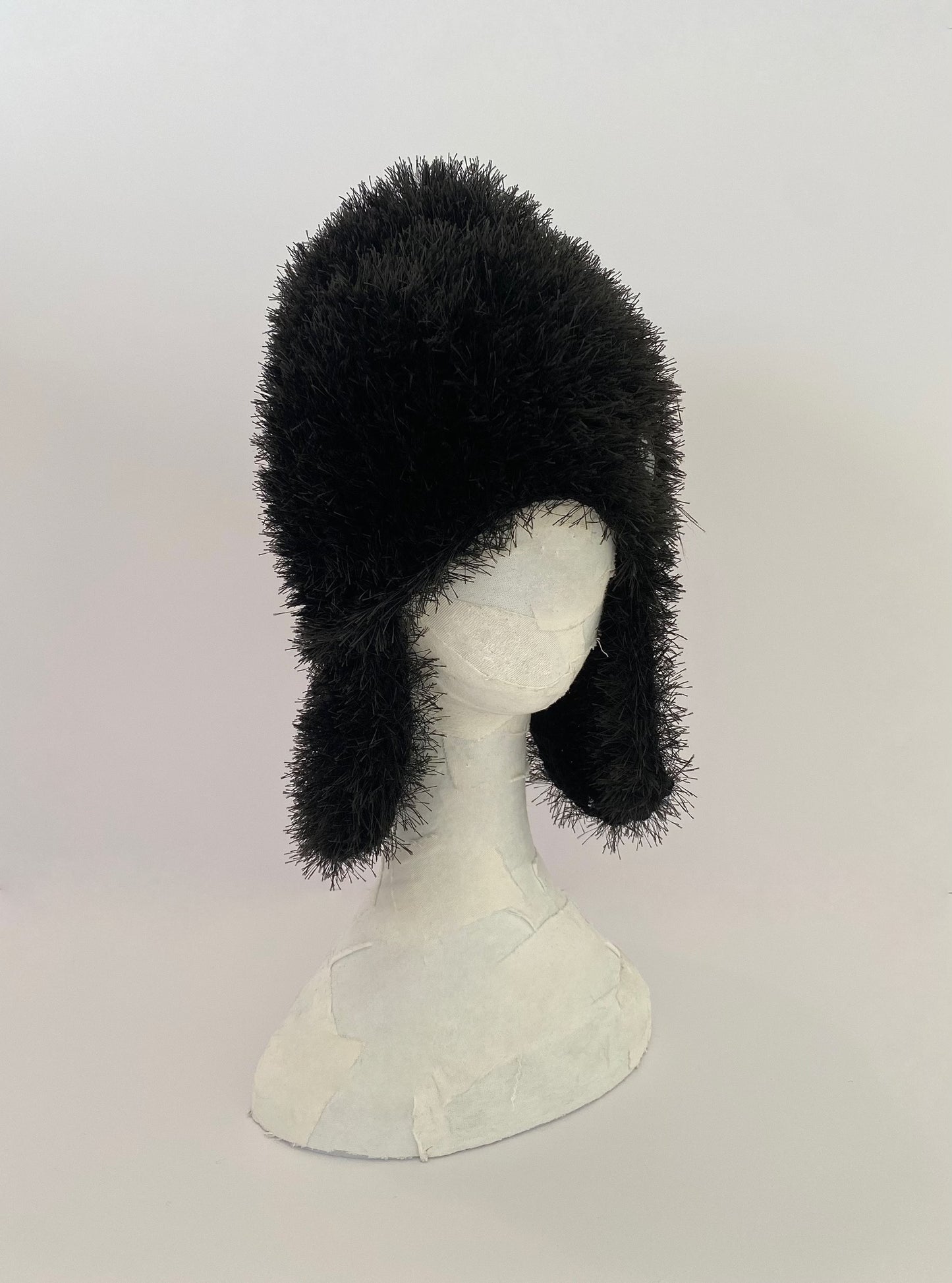 2WAY Earflap Beanie 【BLACK】