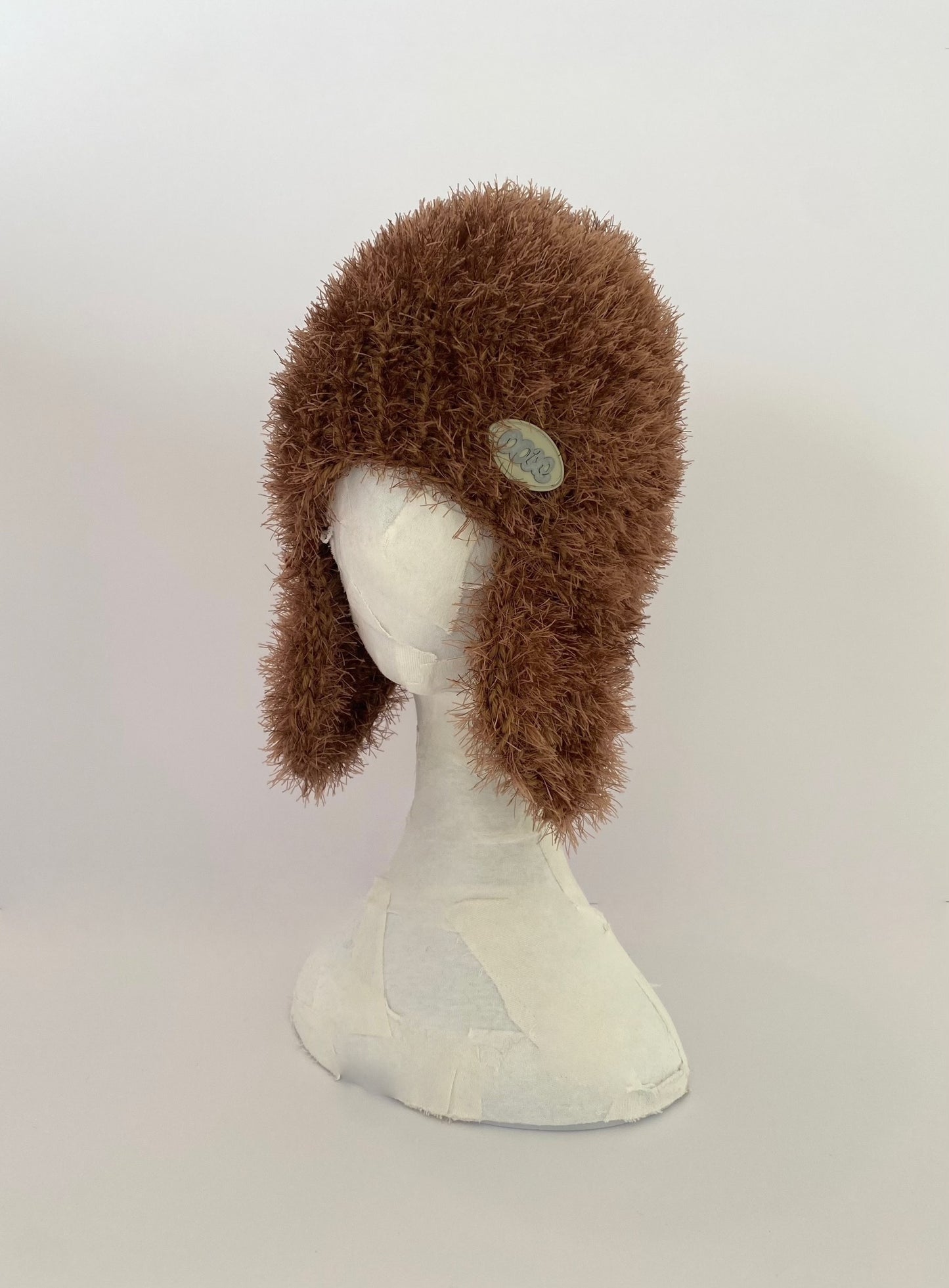 2WAY Earflap Beanie 【LIGHT BROWN】