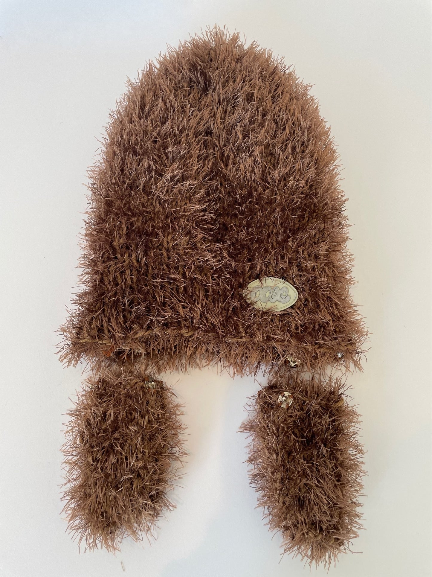 2WAY Earflap Beanie 【LIGHT BROWN】