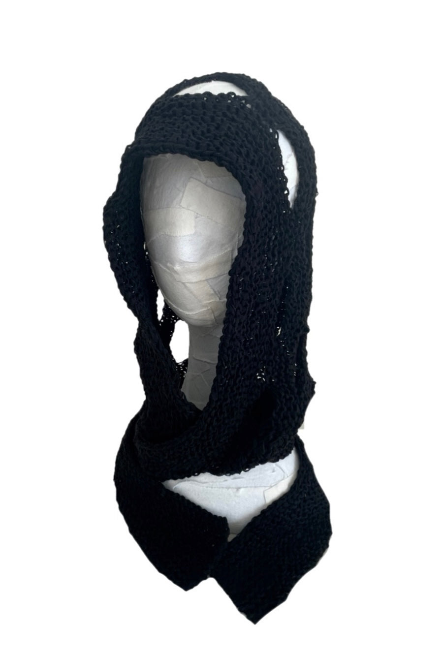 Yai Hooded Scarf【Black】