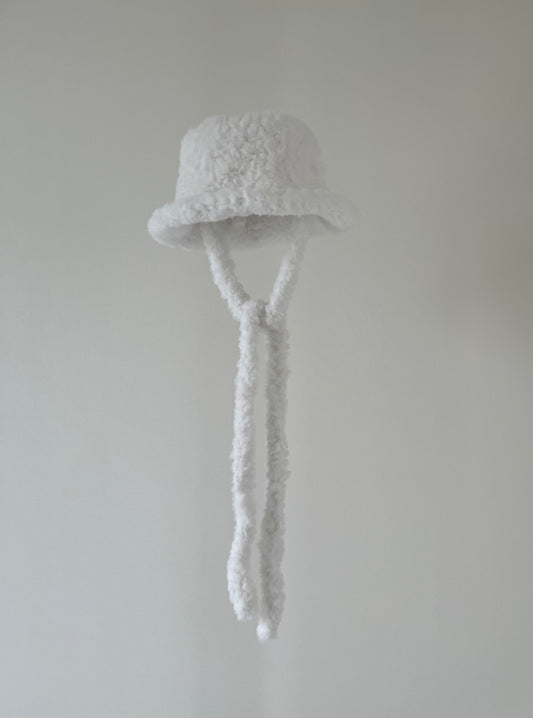 so fur bucket hat 【WHITE】