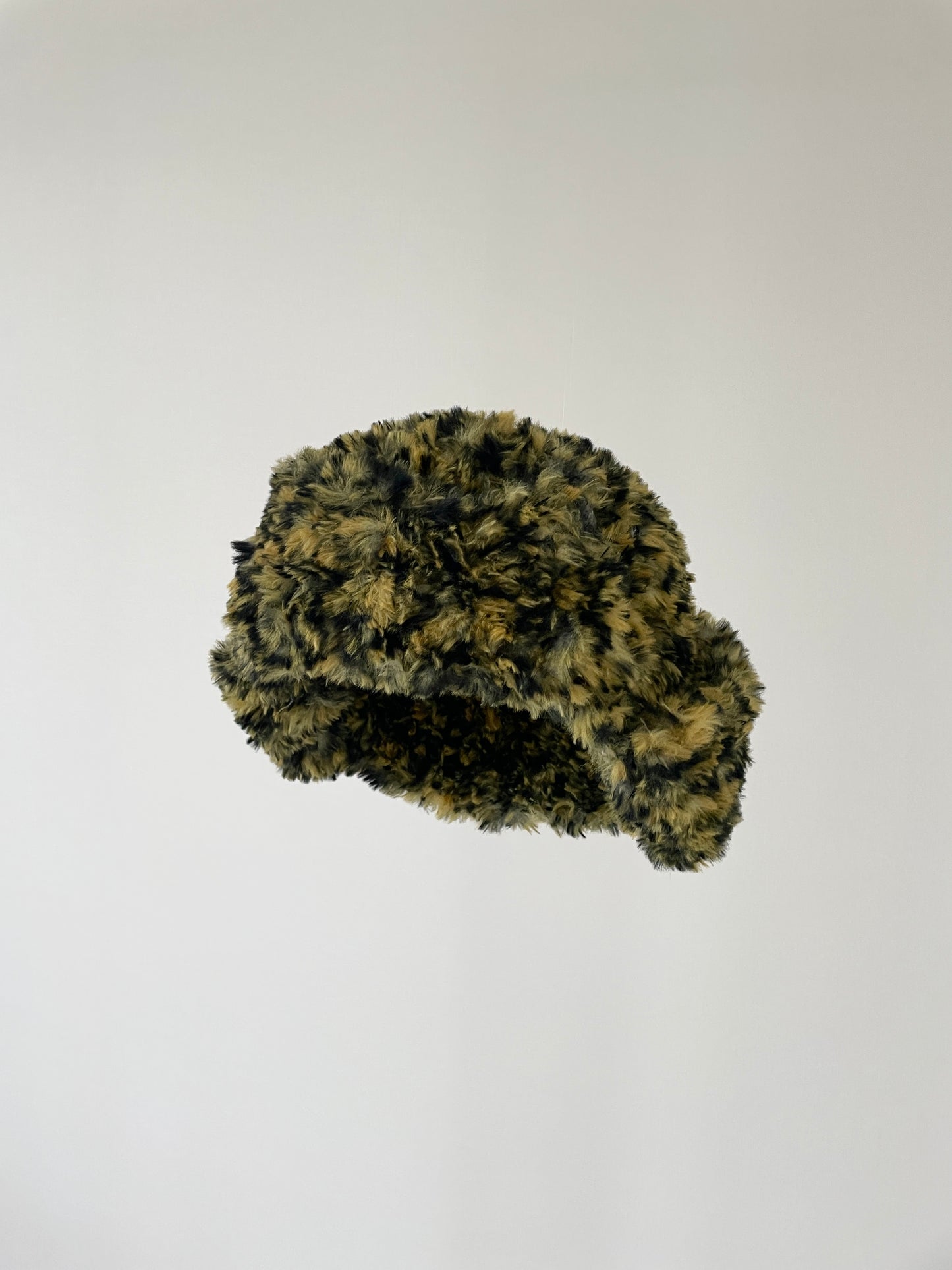 so fur trapper hat 【BLACK&YELLOW】