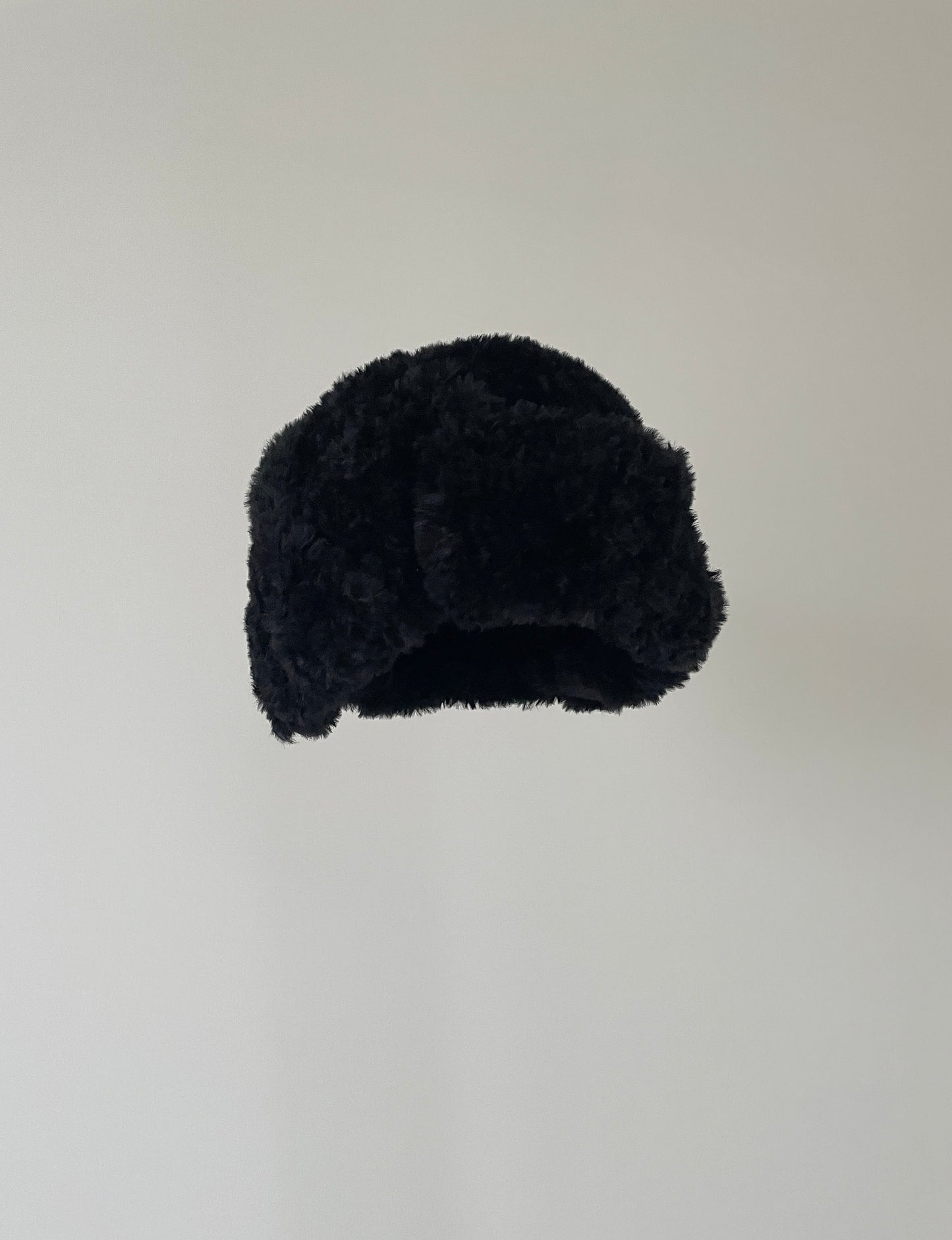 so fur trapper hat 【BLACK】