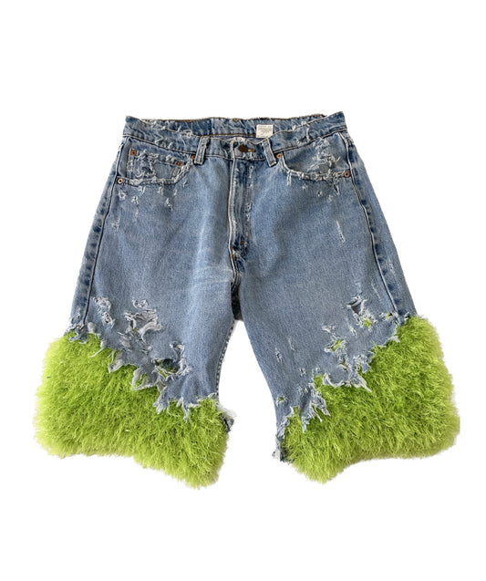 Distressed Levis with Spring Fur 【04】