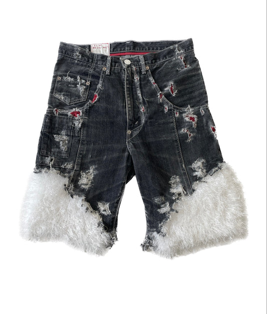 Distressed Levis with Spring Fur 【02】